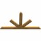 Ekena Millwork Saratoga Rough Sawn Timber Gable Bracket, Western Red Cedar, 60"W x 32"H x 2"D x 4"F, 13/12 Pitch GBW060X32X0204SAR00RWR - alternate 3